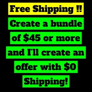 Free shipping offer!!
